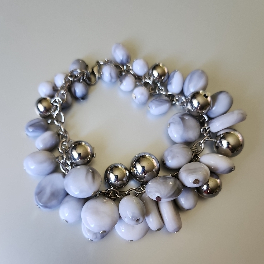 Multi Stone Dangle BRACELET ACRYLIC YET REALISTIC LOOK